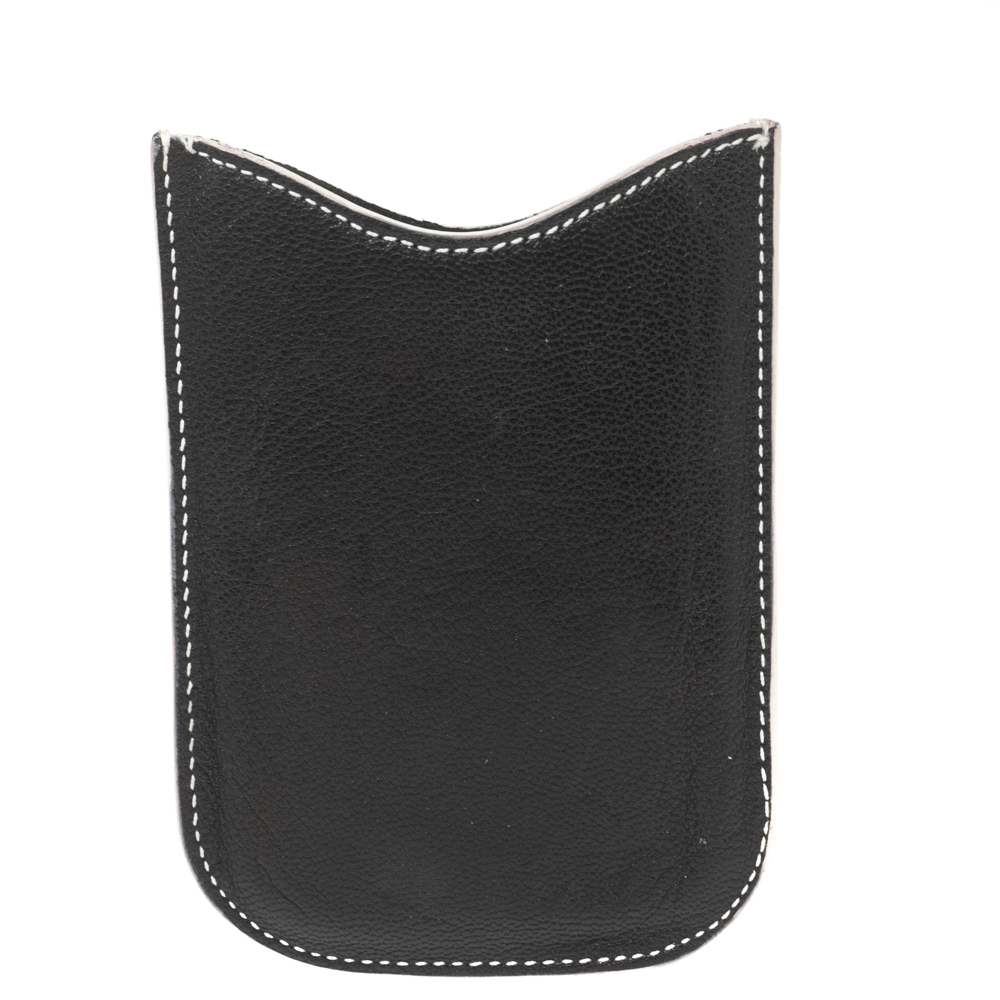 Yves Saint Laurent Black Leather Phone Cover