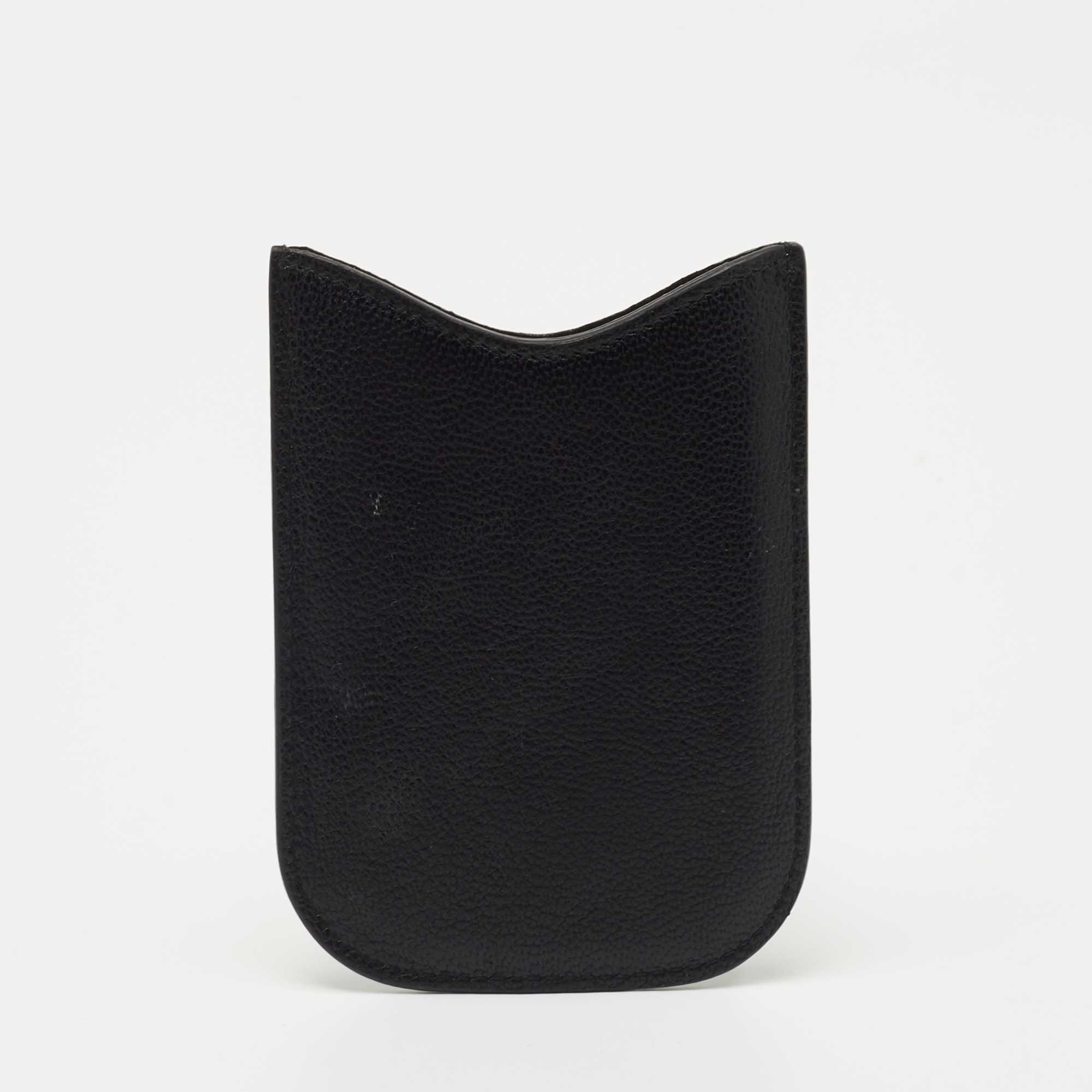 Yves Saint Laurent Black Leather Porte Blackberry Cover