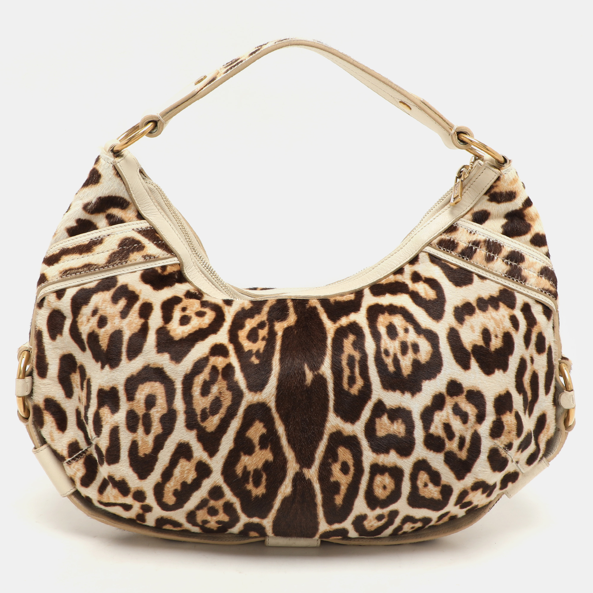 Yves Saint Laurent Brown/Beige Leopard Print Calf Hair and Leather Muse Hobo
Yves Saint Laurent Brown/Beige Leopard Print Calf Hair and Leather Muse Hobo