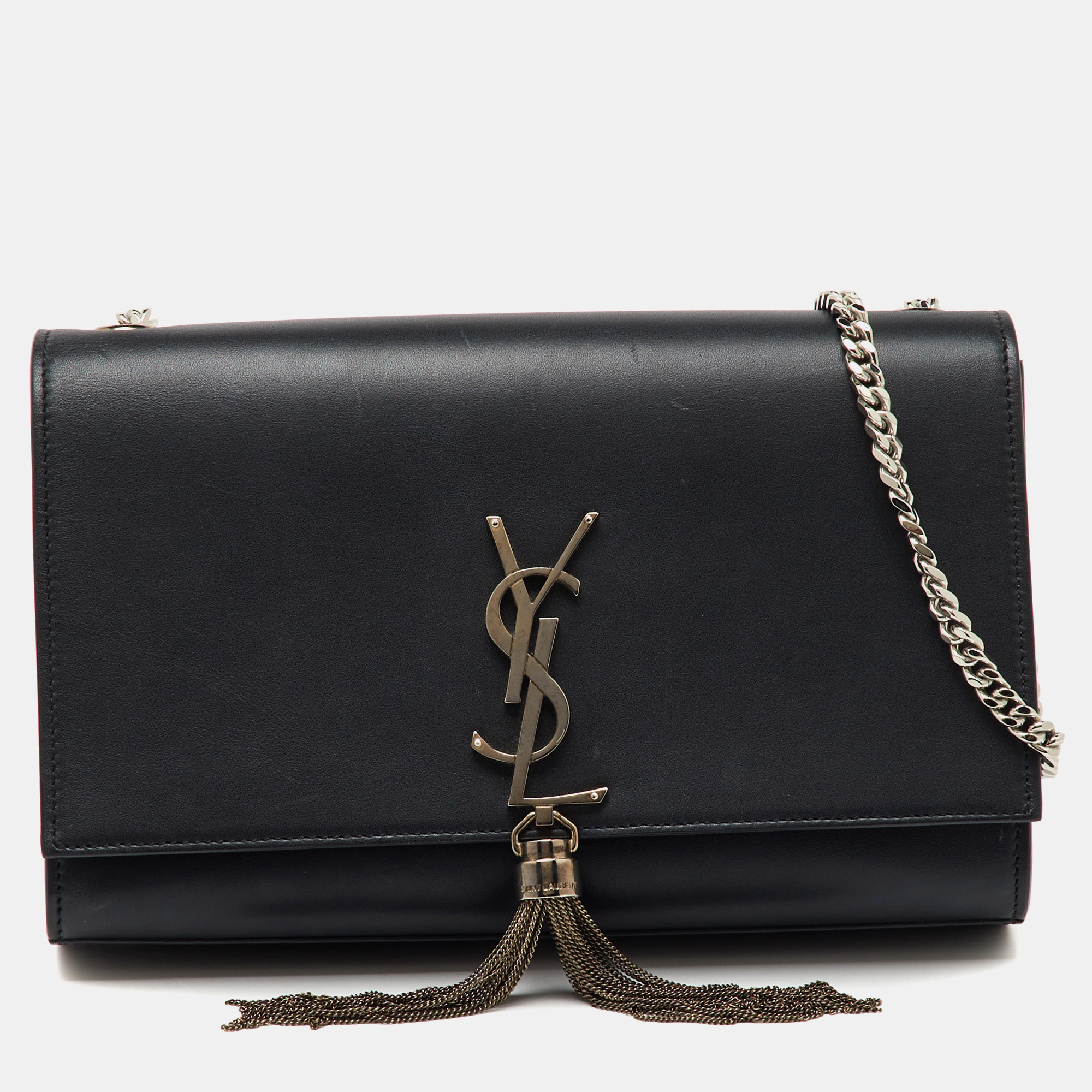 Saint Laurent Black Leather Medium Kate Tassel Chain Shoulder Bag
Saint Laurent Black Leather Medium Kate Tassel Chain Shoulder Bag