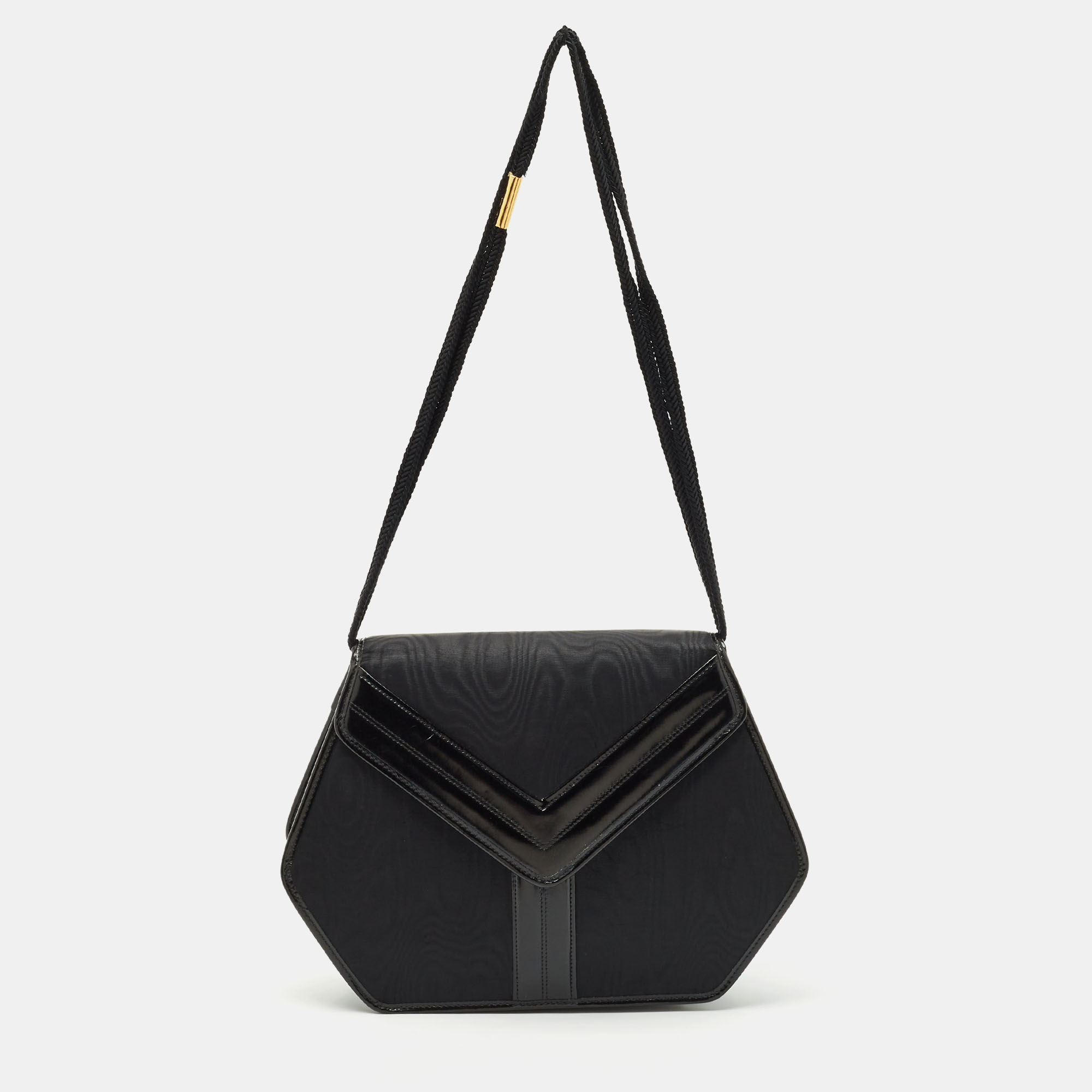 Yves Saint Laurent Black Nylon and Patent Leather Vintage Shoulder Bag
Yves Saint Laurent Black Nylon and Patent Leather Vintage Shoulder Bag