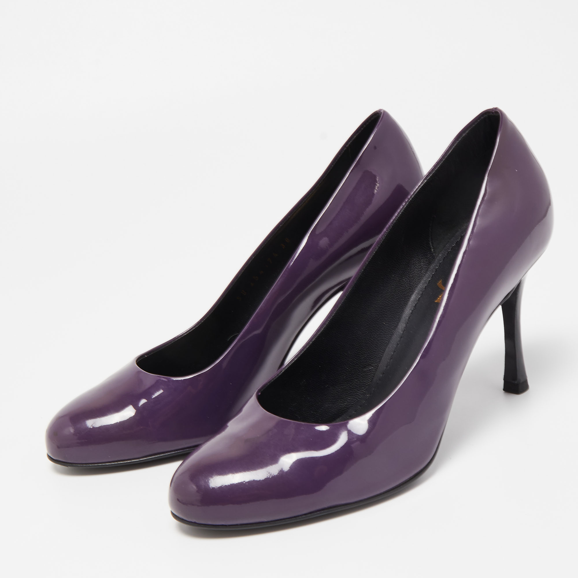 Yves Saint Laurent Purple Patent Tribtoo Pumps Size 38