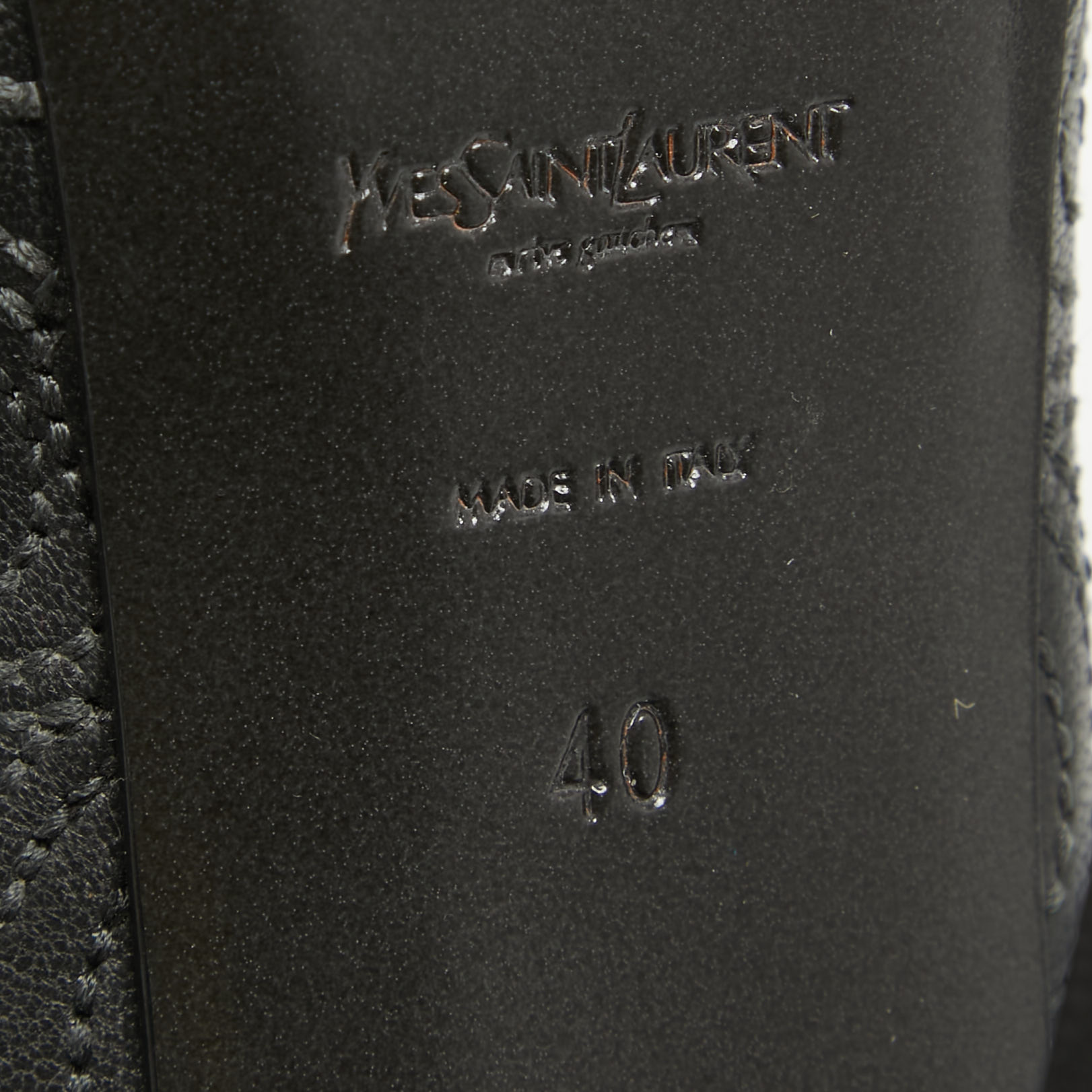 Yves Saint Laurent Green Leather Tribtoo Pumps Size 40
