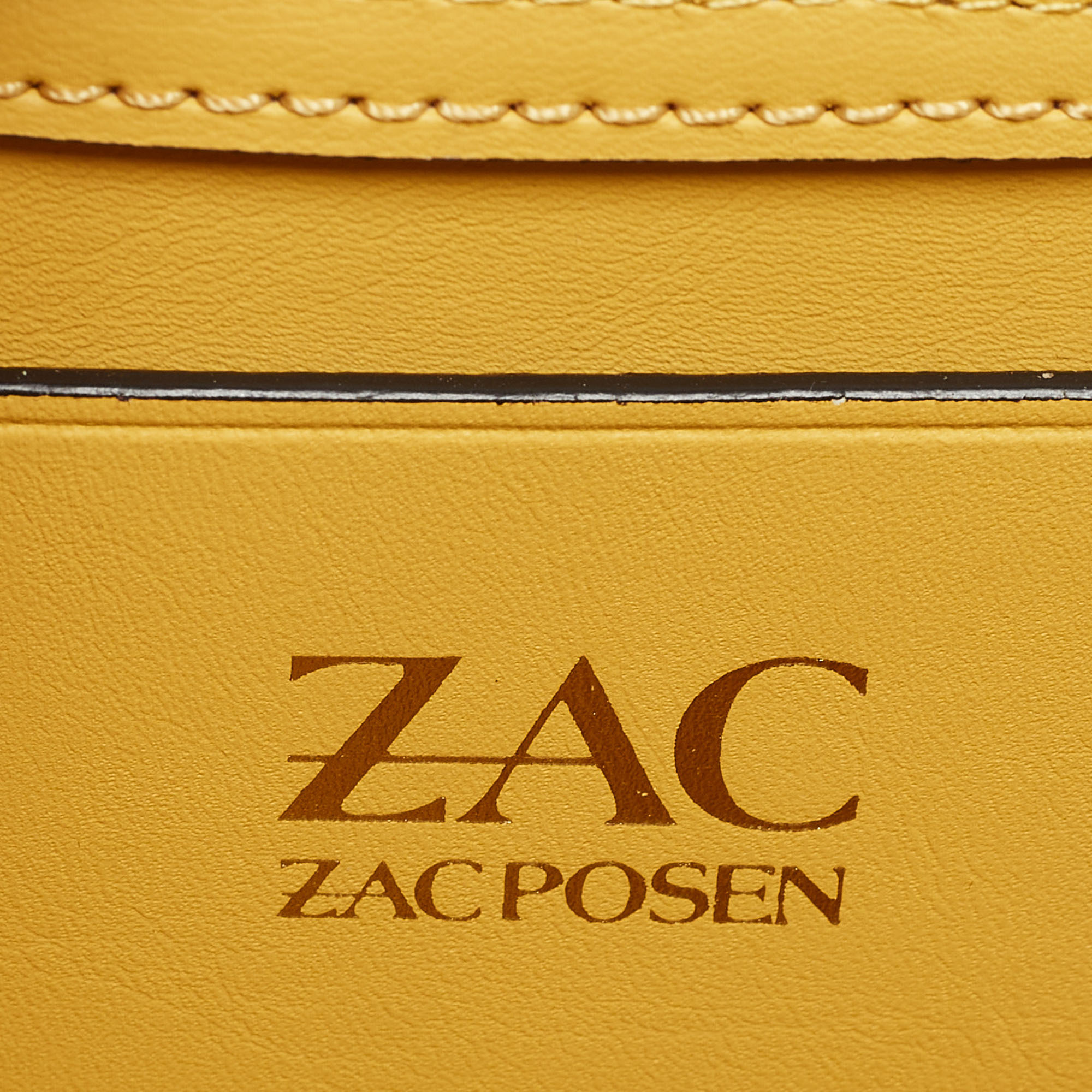 Zac Posen Light Yellow Leather Mini Eartha Belt Bag