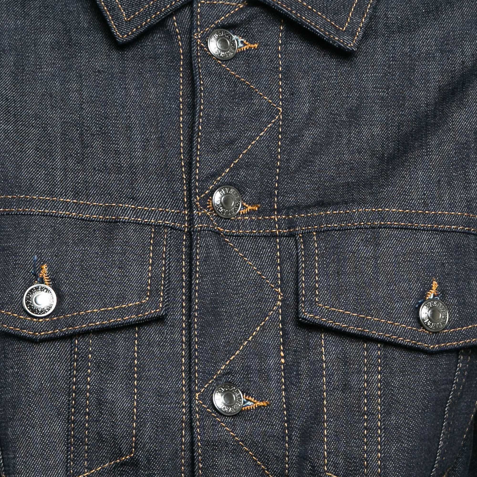 Zadig & Voltaire Blue Denim Button Front Base Brut Jacket M