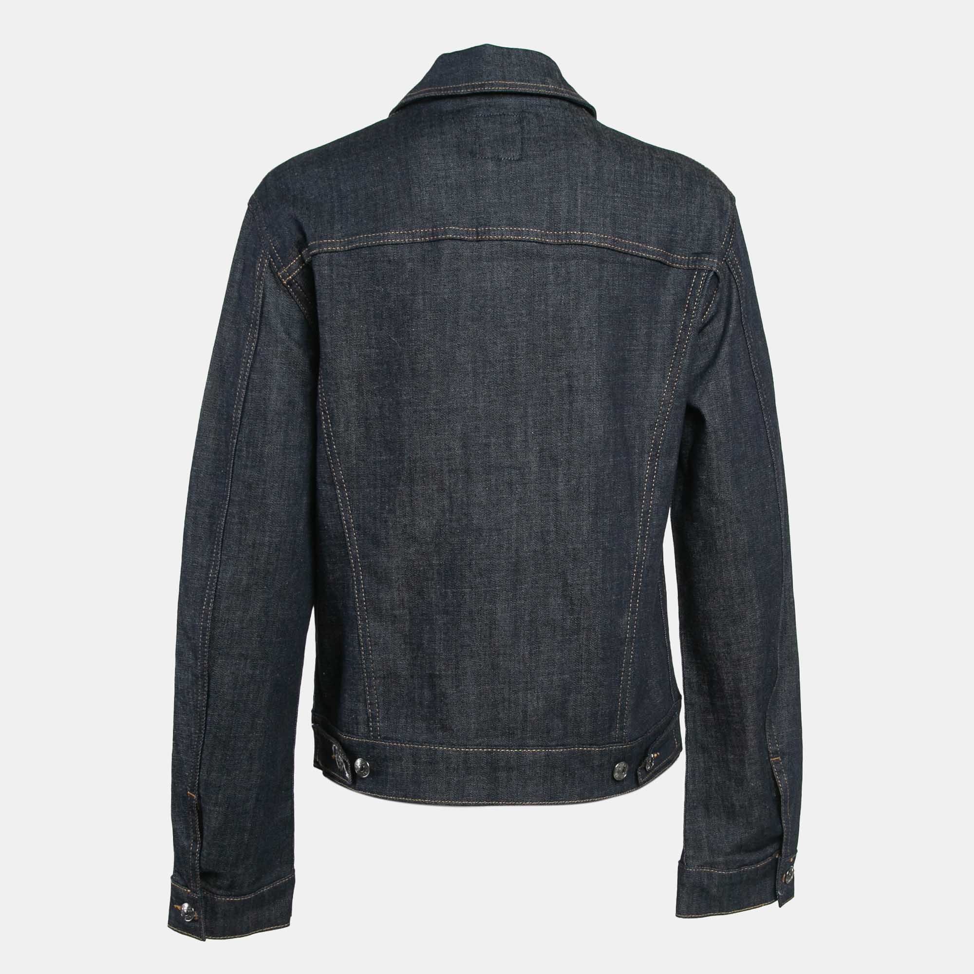 Zadig & Voltaire Blue Denim Button Front Base Brut Jacket M