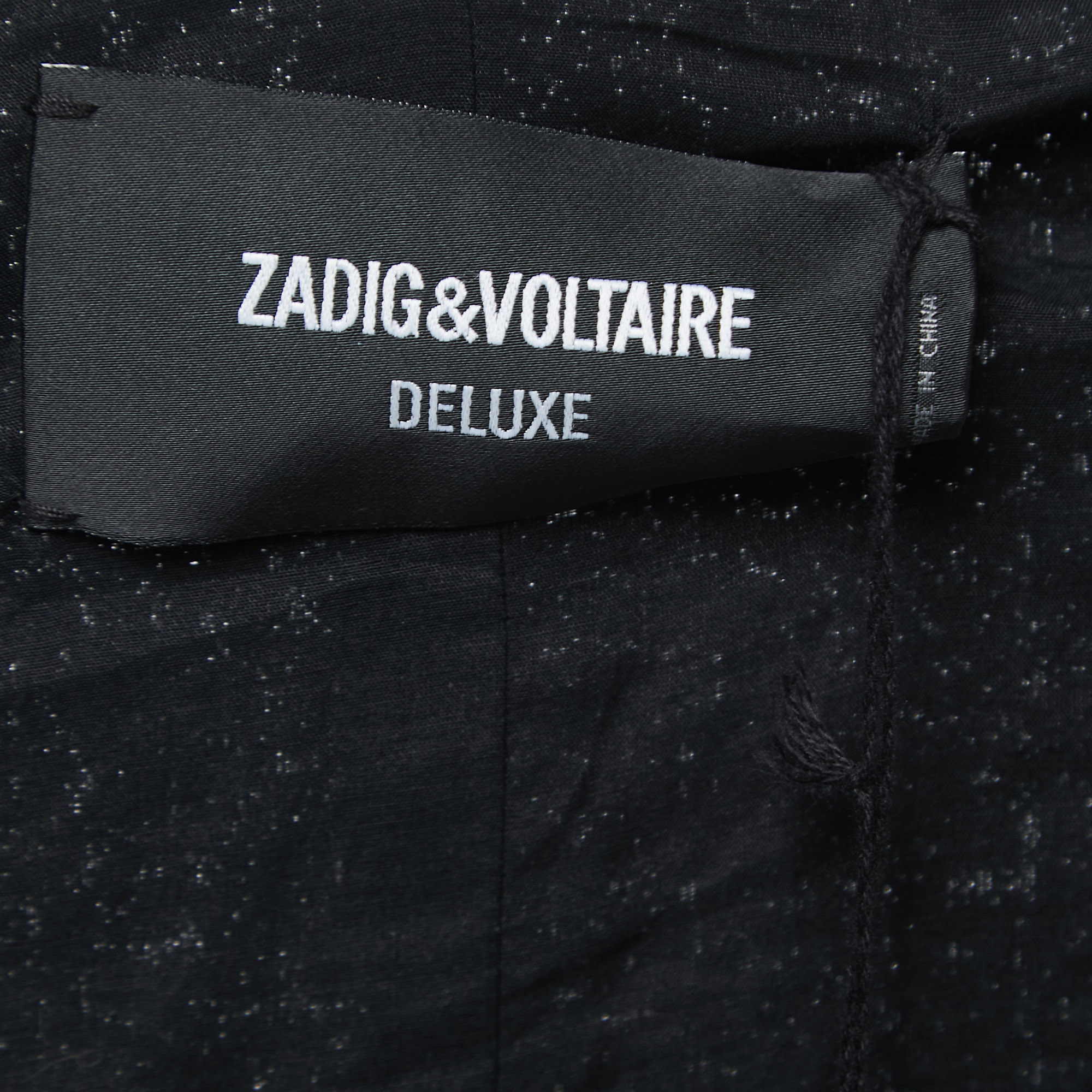 Zadig And Voltaire Deluxe Black Sequined Vest L