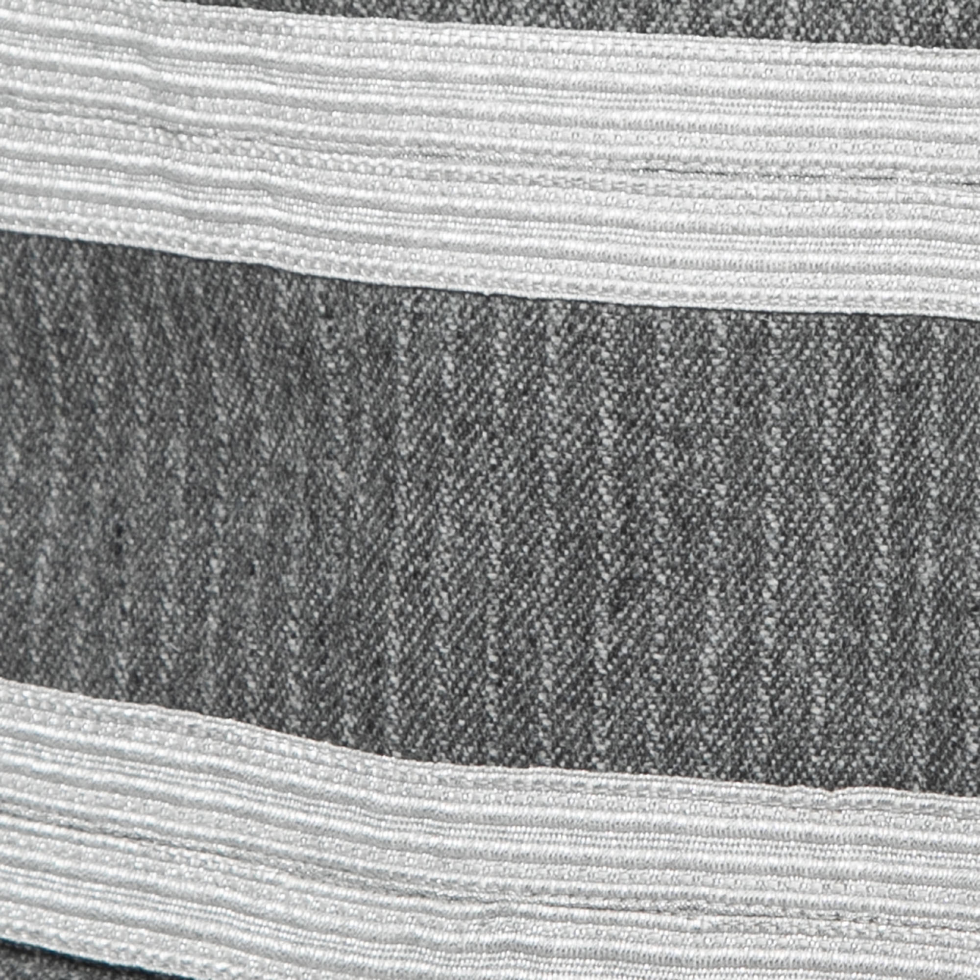 Zadig & Voltaire Grey Striped Wool Blend Ville Blazer S