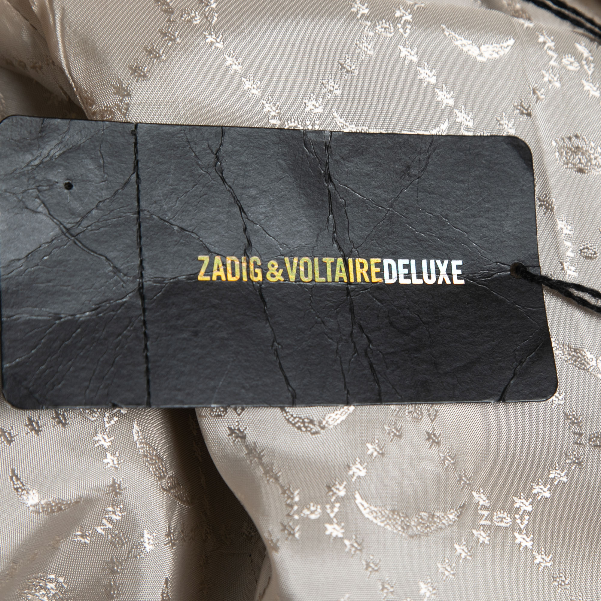 Zadig & Voltaire Khaki Brown Cotton & Linen Kraft Open Jacket M