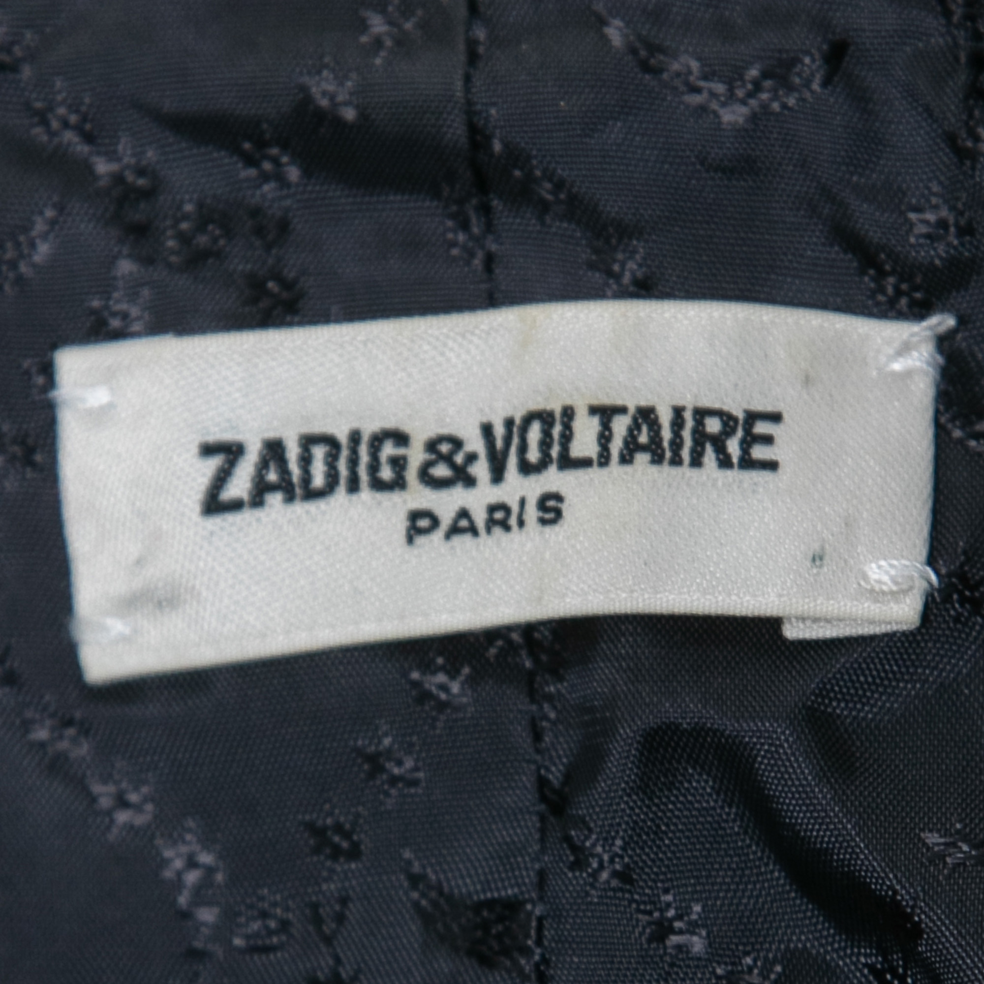 Zadig & Voltaire Black Crepe Open Blazer S