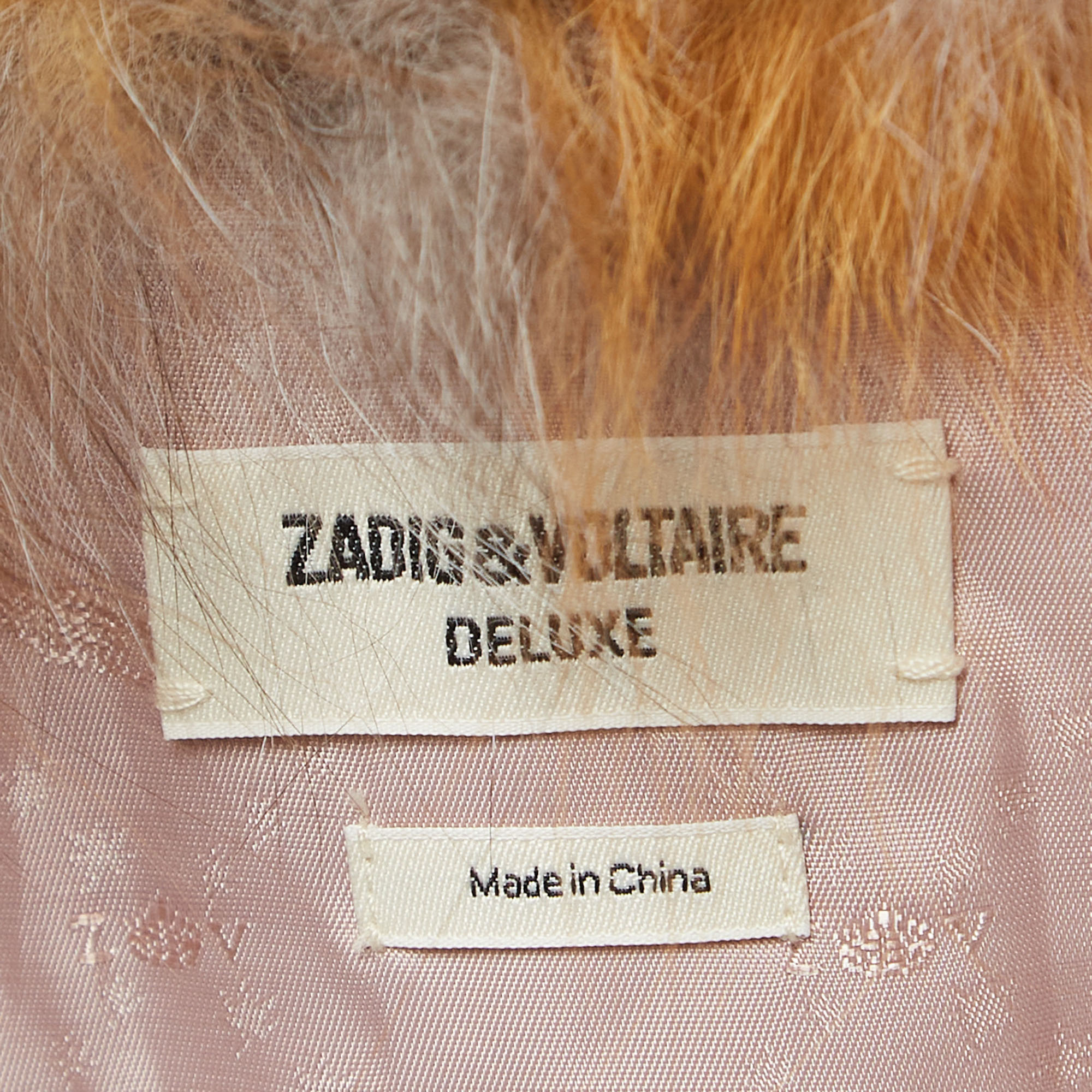 Zadig & Voltaire Deluxe Multicolor Fur Vest M