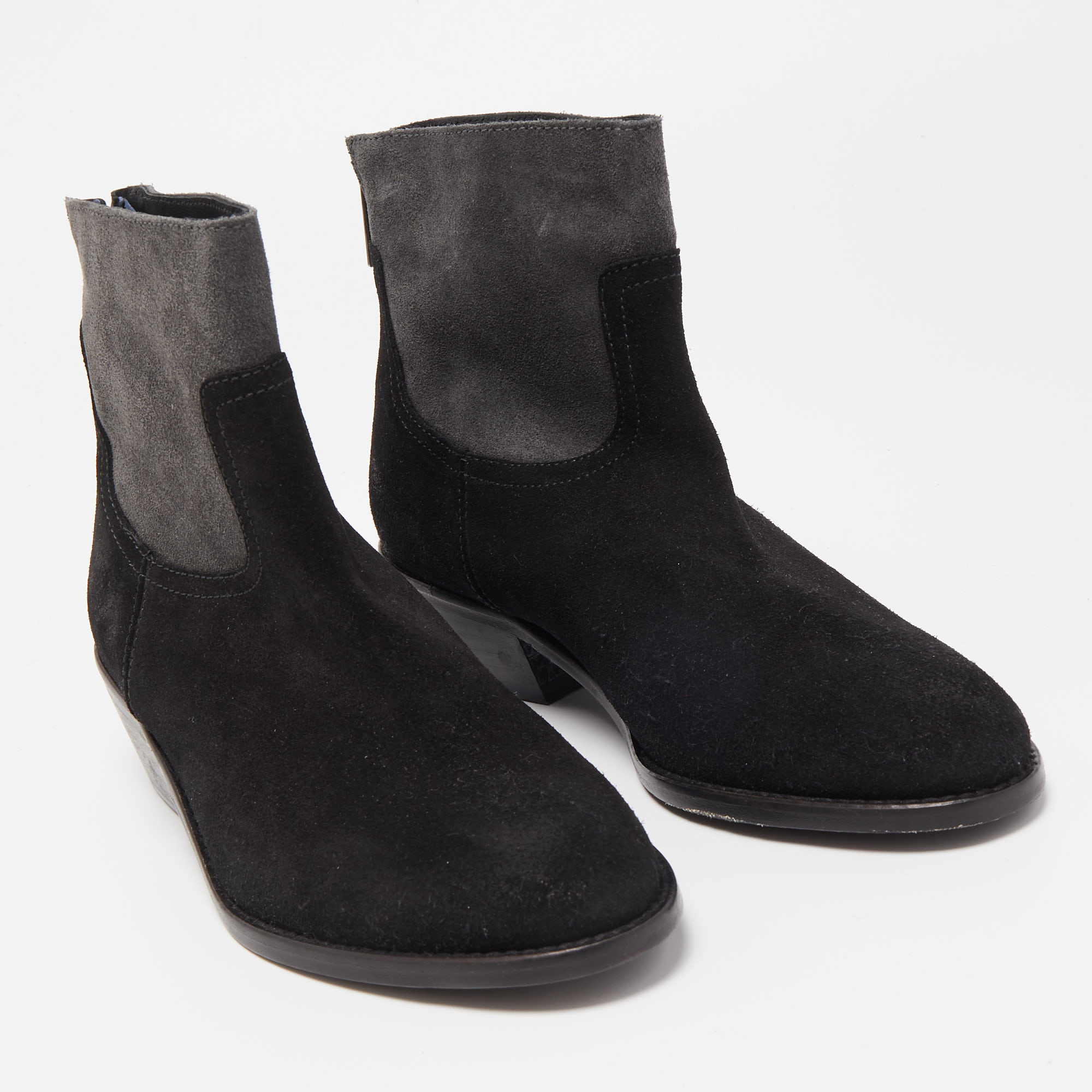 Zadig & Voltaire Black Suede Ankle Boots Size 36