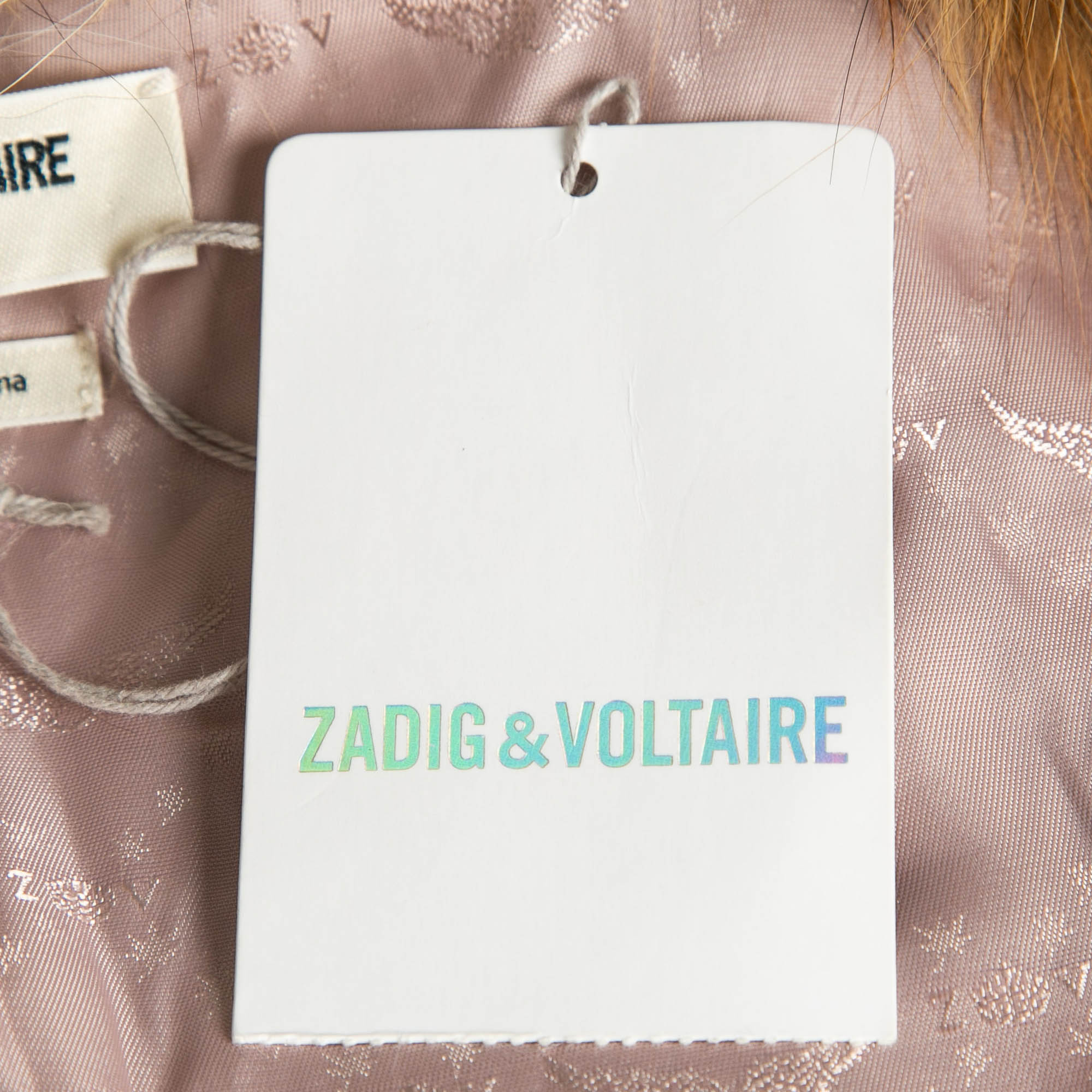 Zadig & Voltaire Multicolor Silver Fox Fur Open Front Waistcoat S