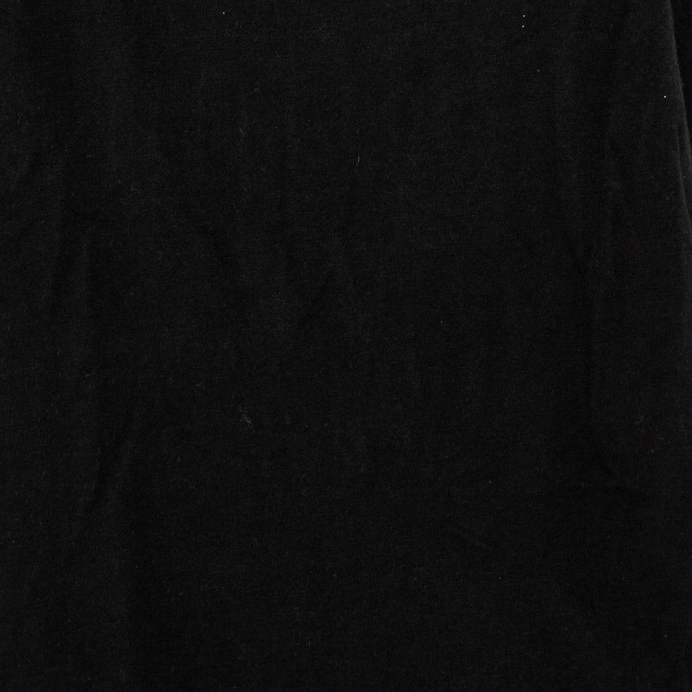 Zadig & Voltaire Black Cotton Scoop Neck Wanda Fringes T-Shirt XS