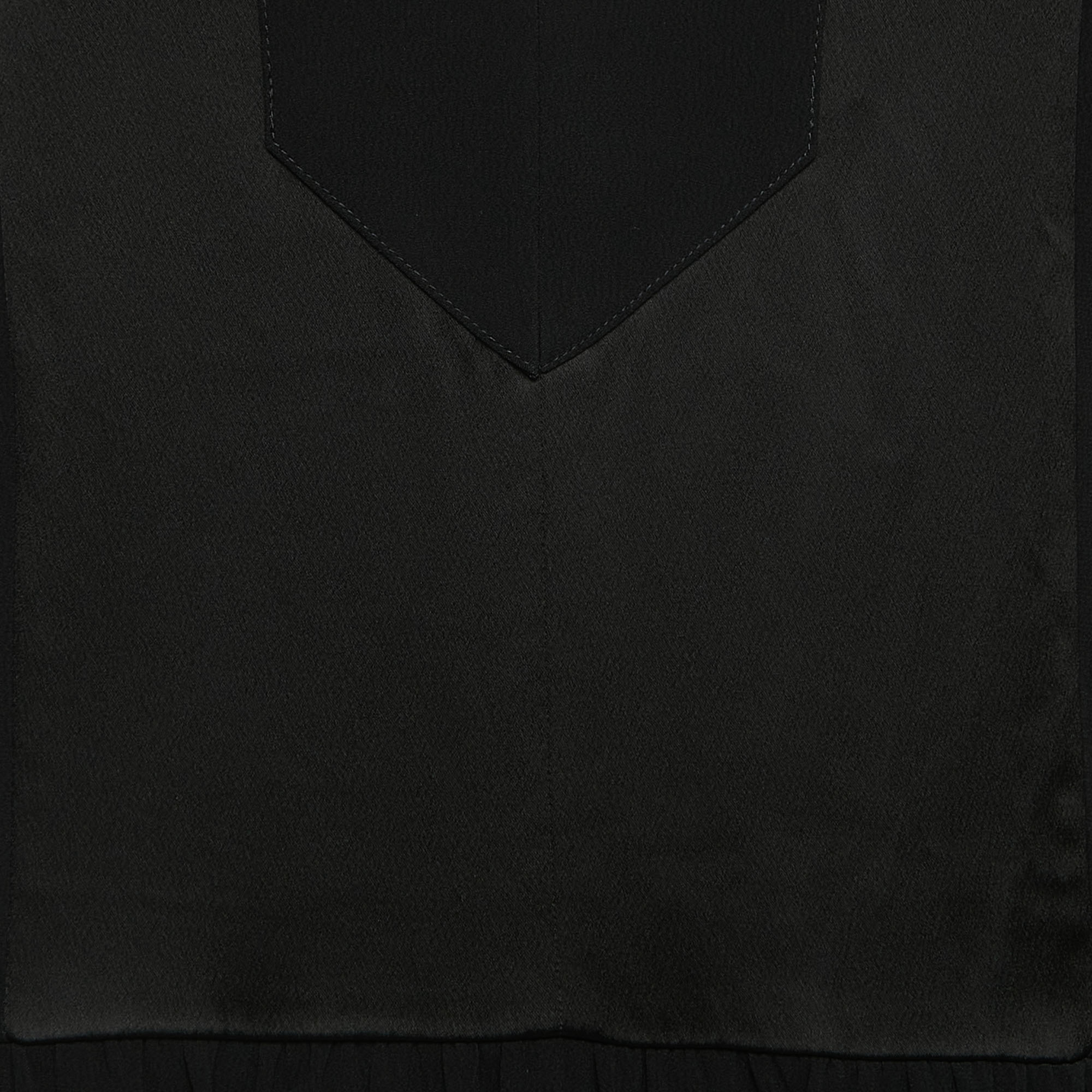 Zadig & Voltaire Black Crepe Mini Dress L