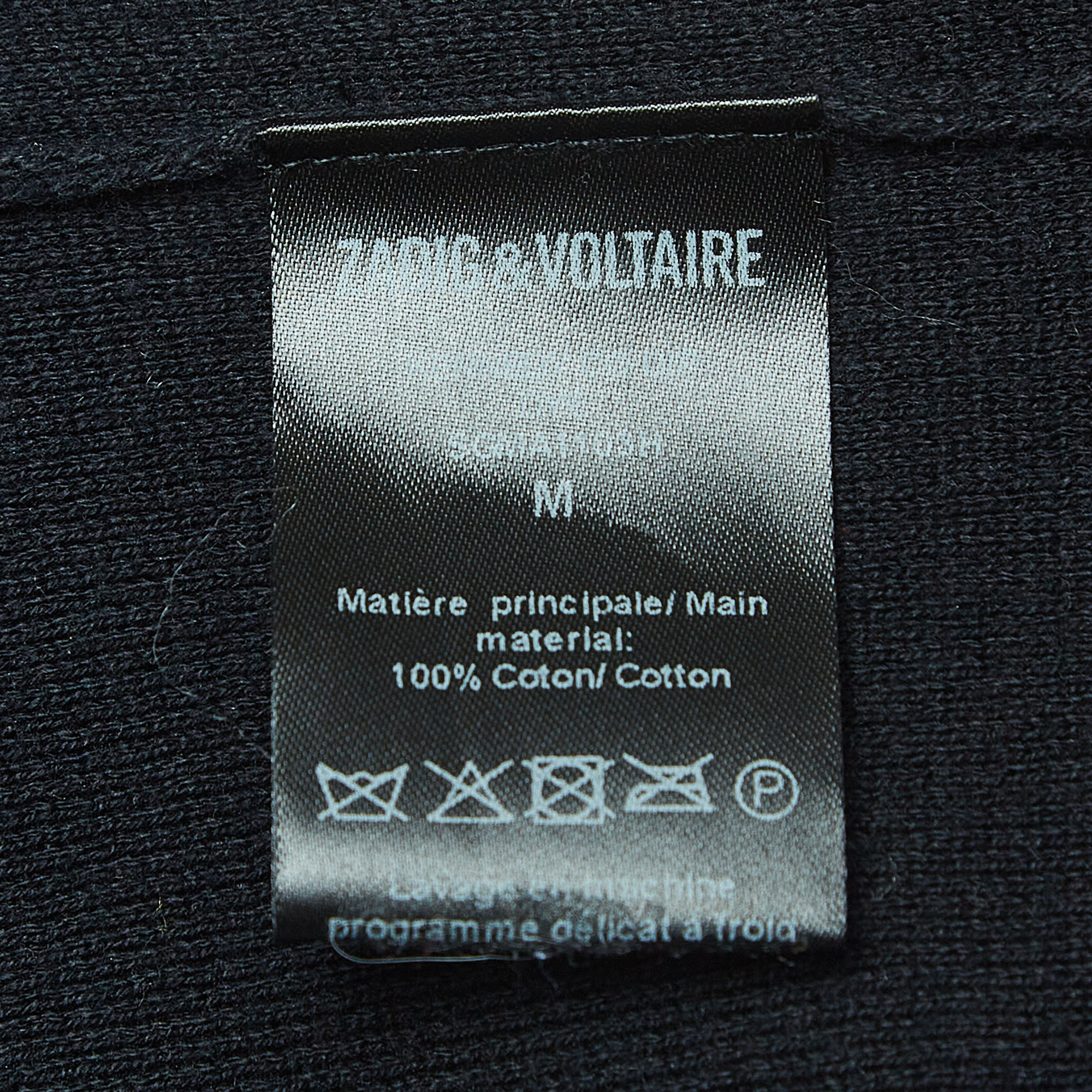 Zadig & Voltaire Pink/Navy Blue Ombre Cotton Sweater M