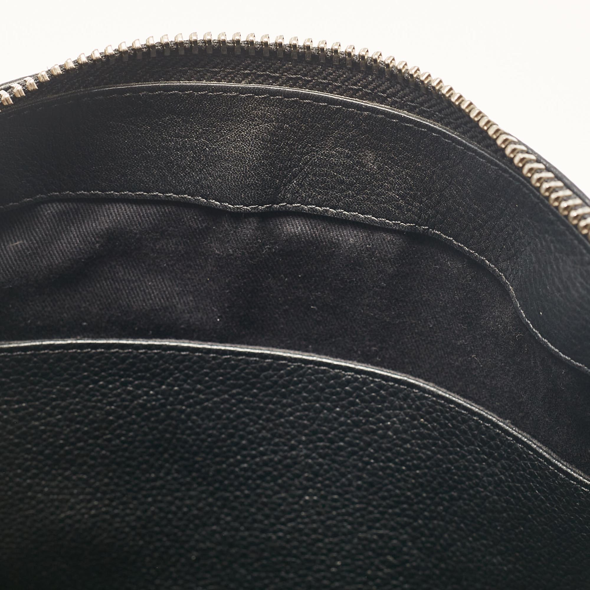 Zadig & Voltaire Black Leather Zip Boston Bag