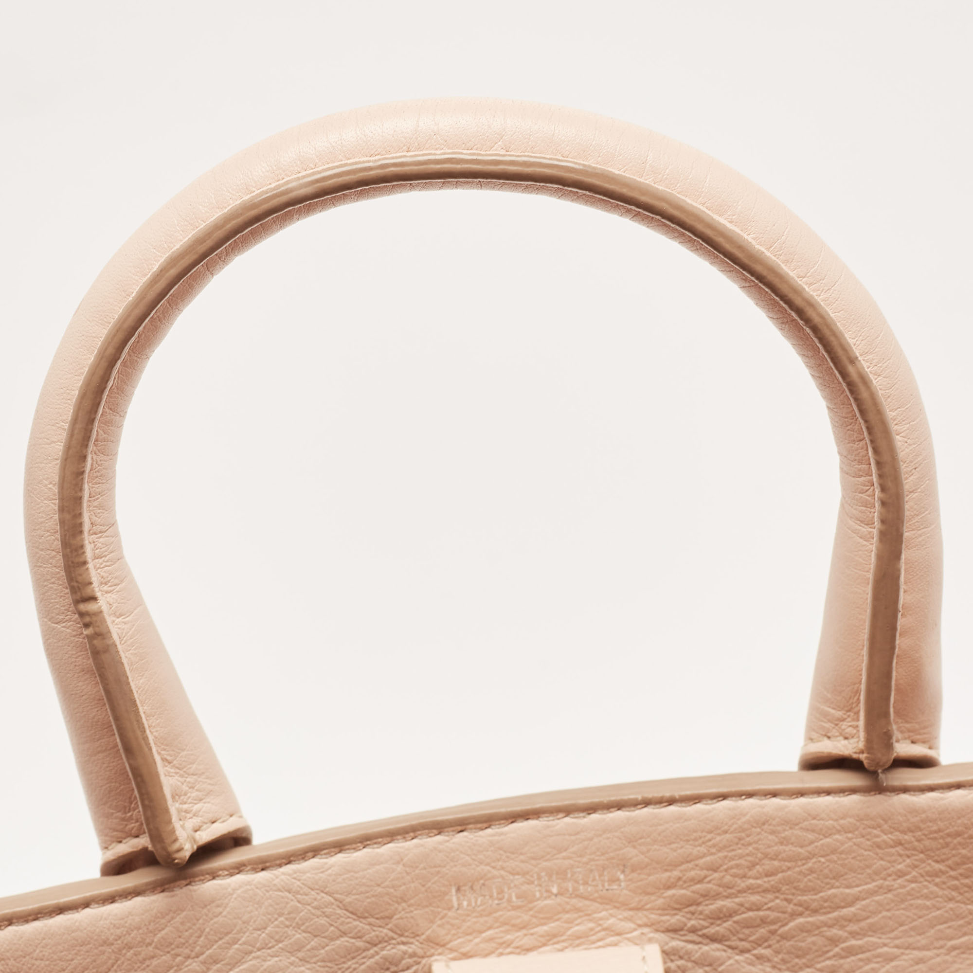 Zadig And Voltaire Light Pink Leather XS Candide Tote