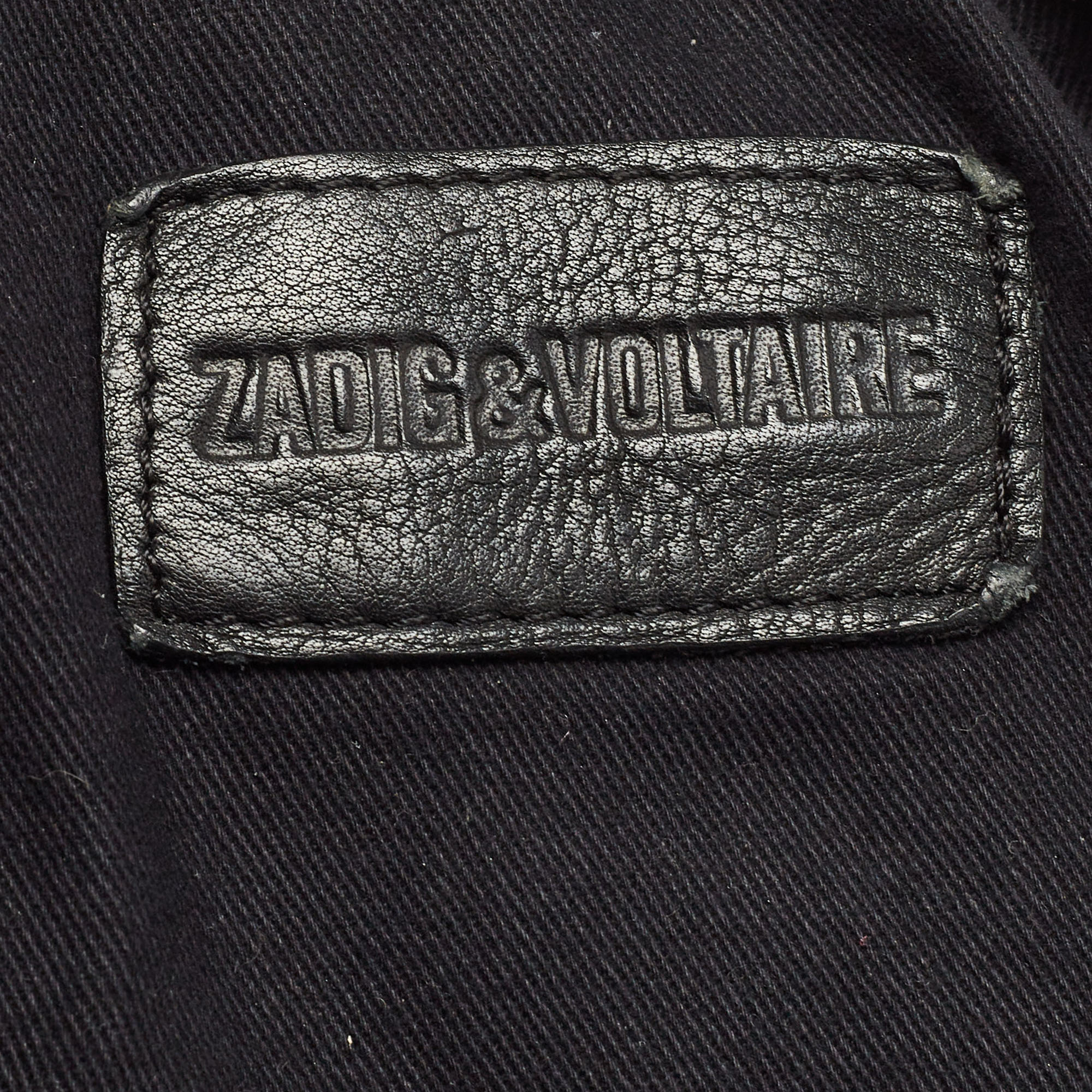 Zadig & Voltaire Black Quilted Leather Rocky Foldover Shoulder Bag