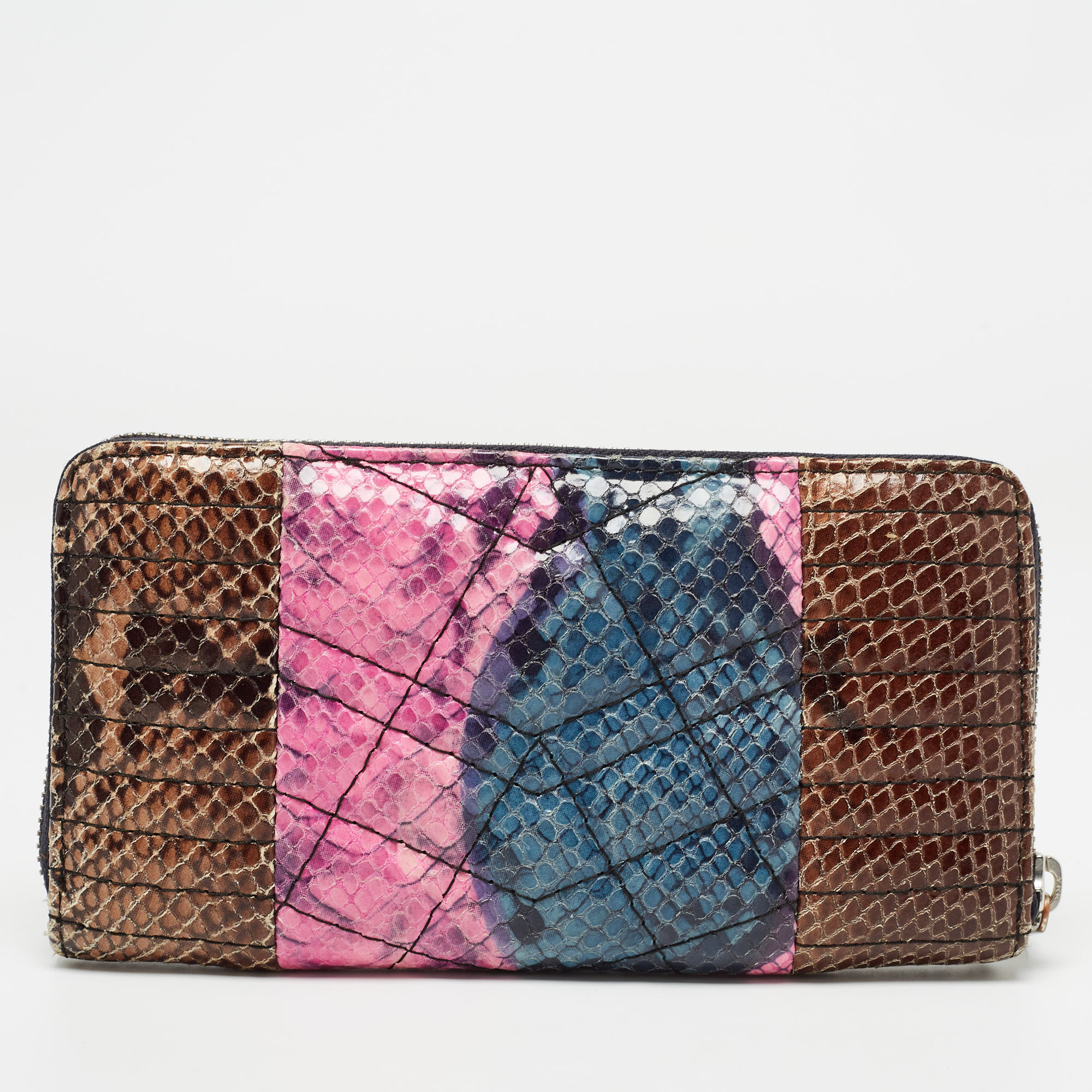 Zadig & Voltaire Multicolor Zip Around Continental Wallet