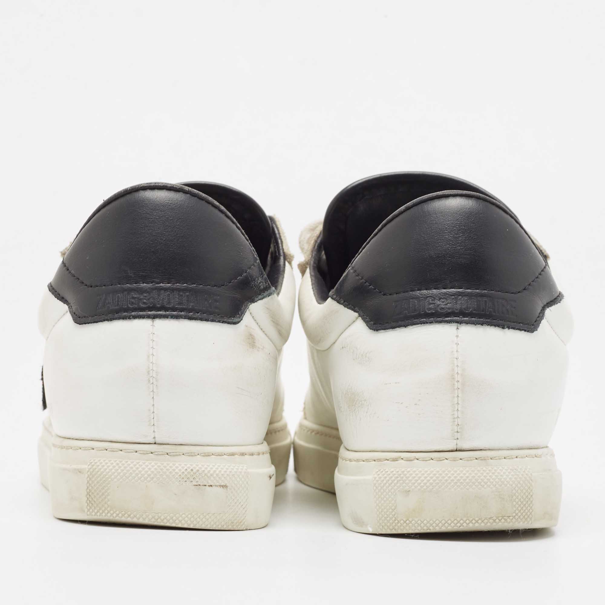 Zadig & Voltaire White Low Top Sneakers Size 38
