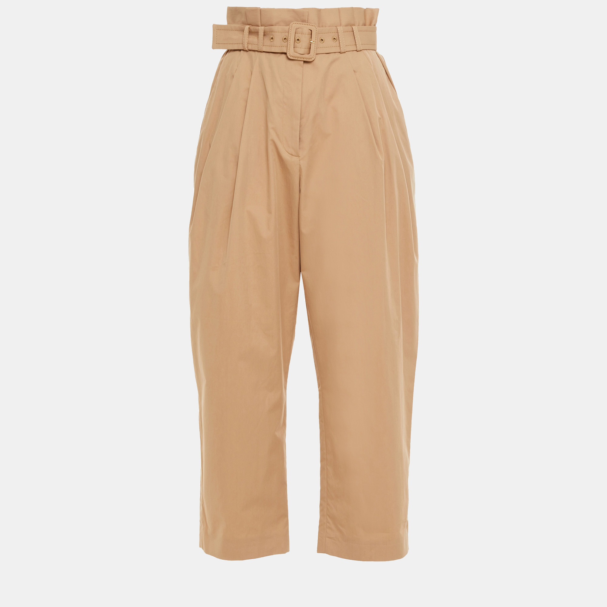 Zimmermann beige cotton-blend tapered pants xl