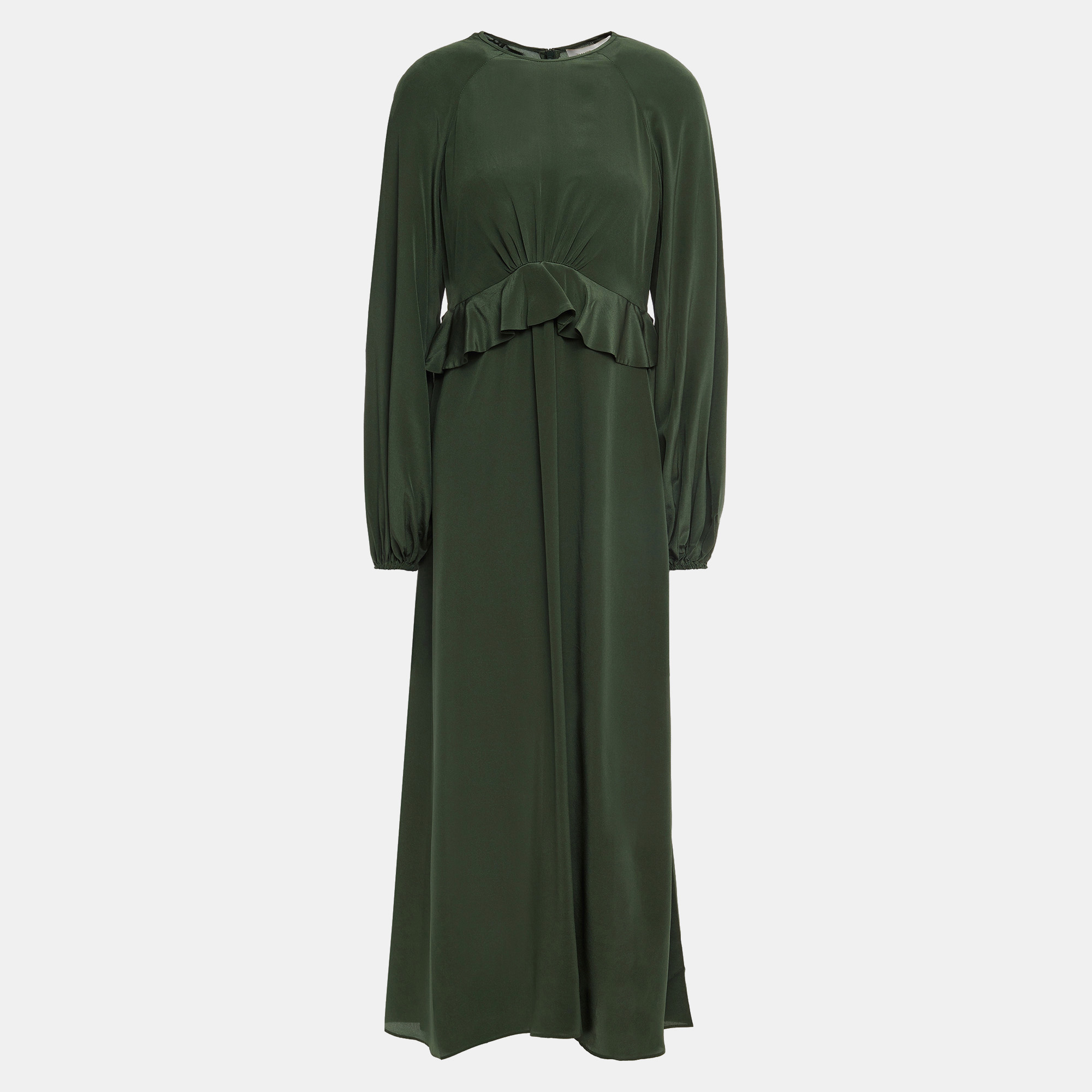 Zimmermann green silk dress m