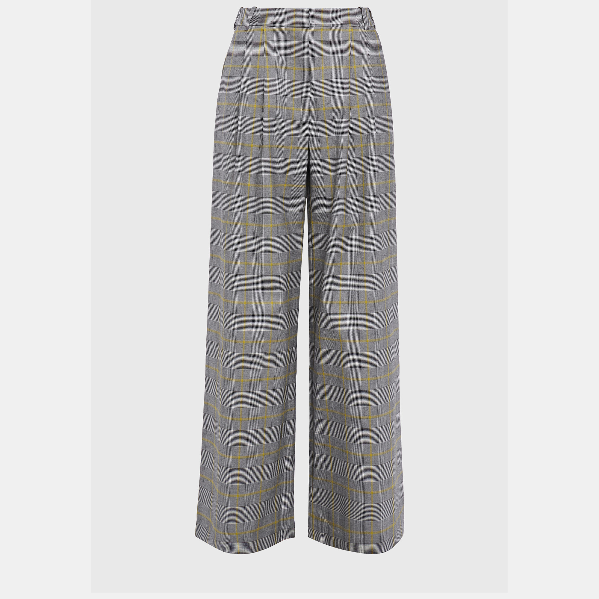 Zimmermann grey check cotton trousers size m (2)