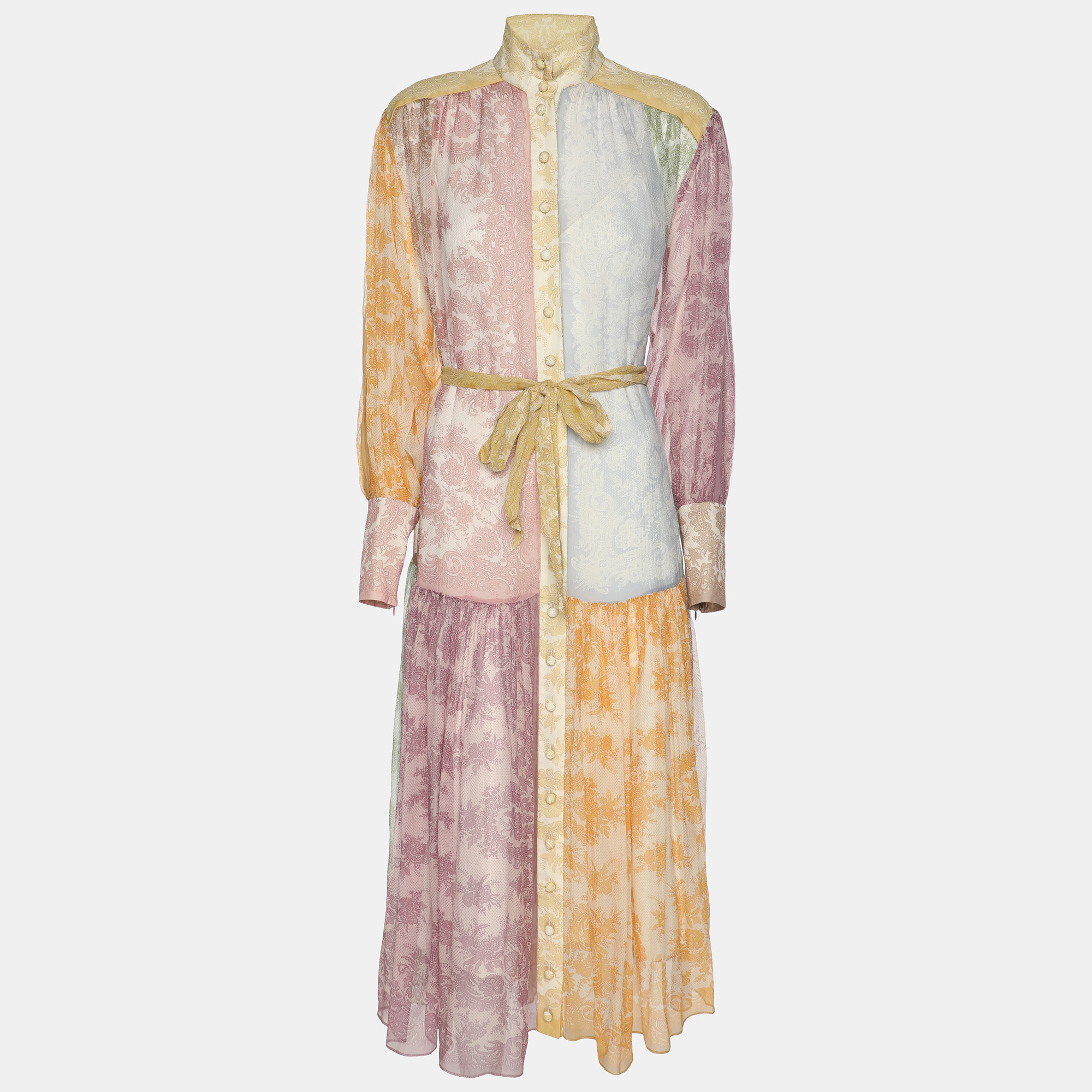 Zimmermann Multicolor Crinkle Silk Georgette Dancer Lantern Midi Dress XS
Zimmermann Multicolor Crinkle Silk Georgette Dancer Lantern Midi Dress XS