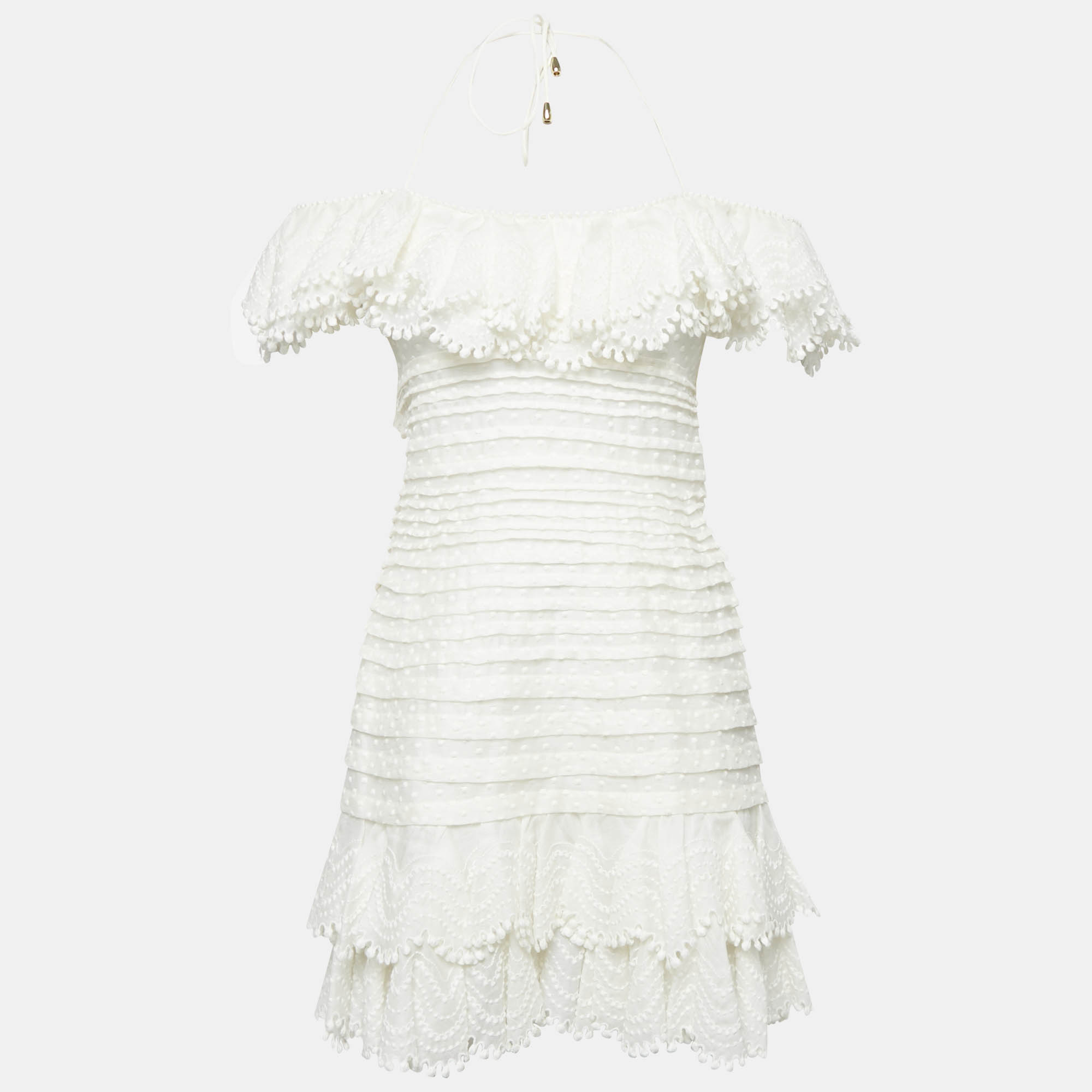 Zimmermann White Linen Blend Super Eight Off-The-Shoulder Mini Dress M
Zimmermann White Linen Blend Super Eight Off-The-Shoulder Mini Dress M