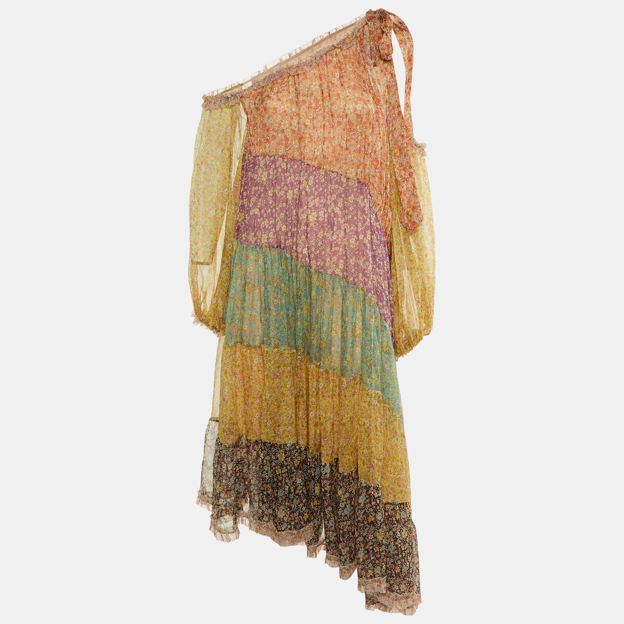 Zimmermann Multicolor Floral Print Silk Paneled Carnaby Midi Dress L
Zimmermann Multicolor Floral Print Silk Paneled Carnaby Midi Dress L