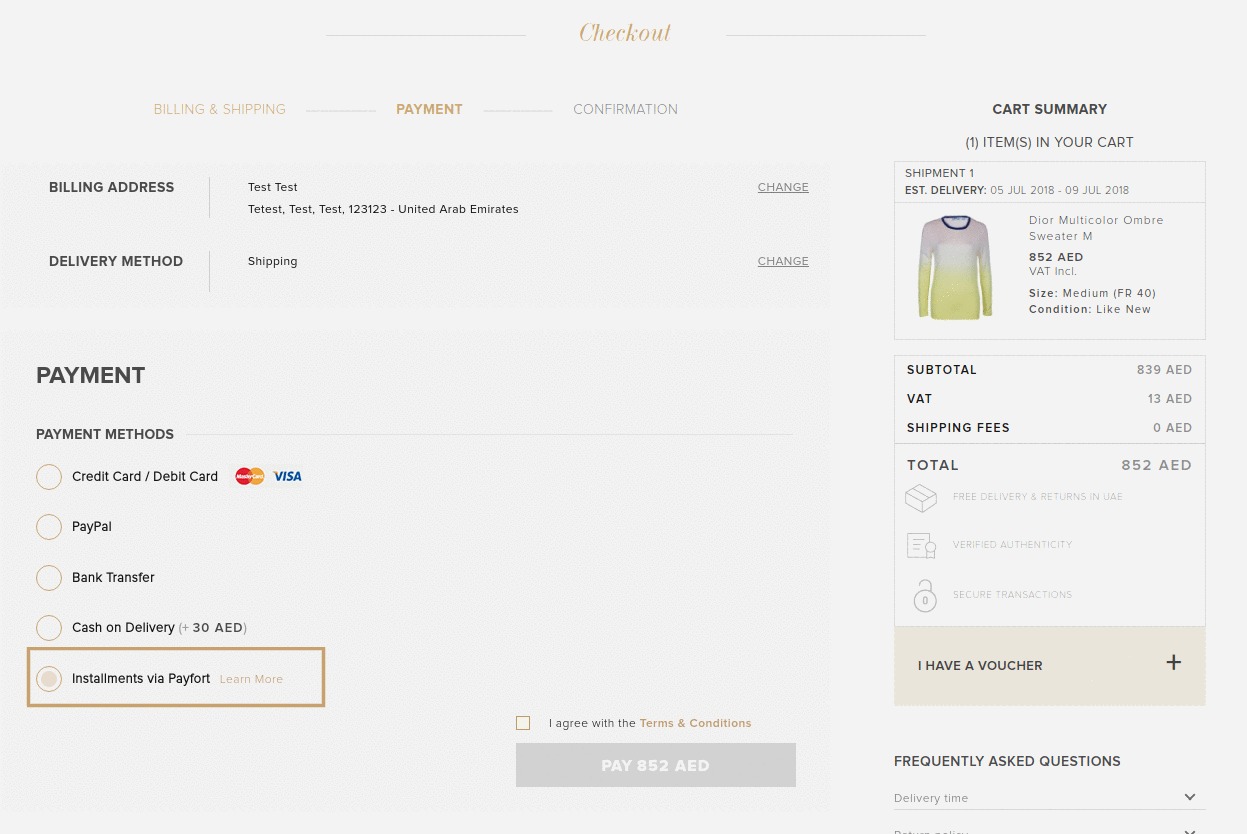 Buy clothes with our installments plan service - The Luxury Closet