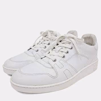 Pre Owned Hermès White Leather Free Sneakers EU 40.5