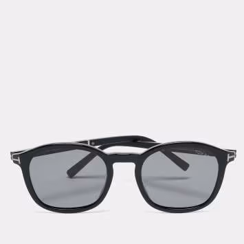 Pre Owned Tom Ford Black Polarized TF1020-N Jayson Square Sunglasses