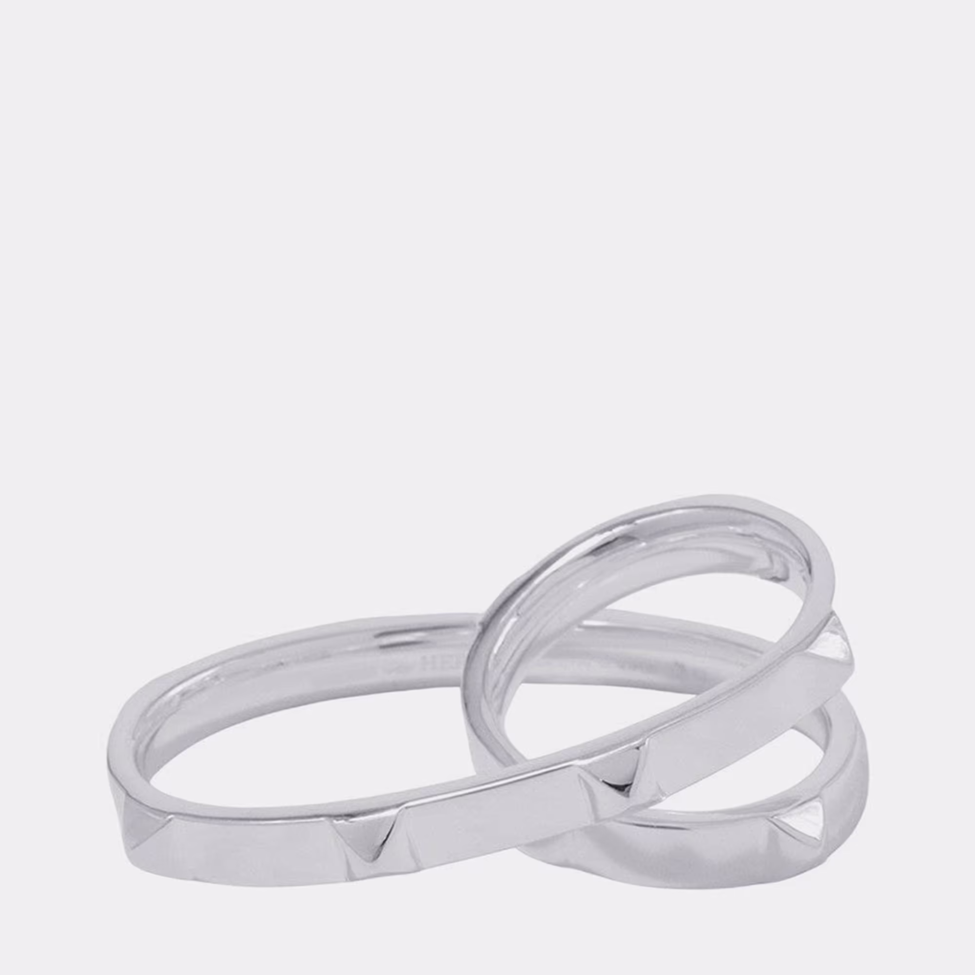 Hermes Crew De H Double Finger Ring