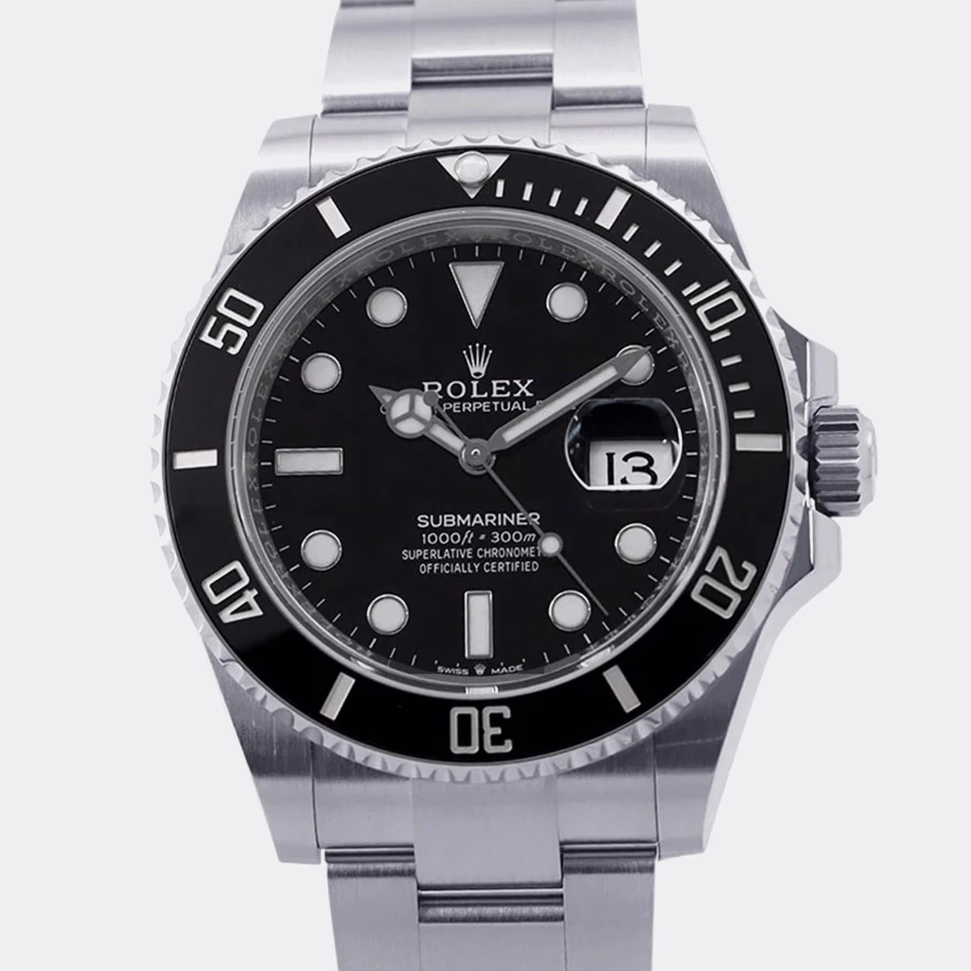 Rolex Submariner 126610LN Black Stainless Steel Automatic Men Wristwatch 41mm