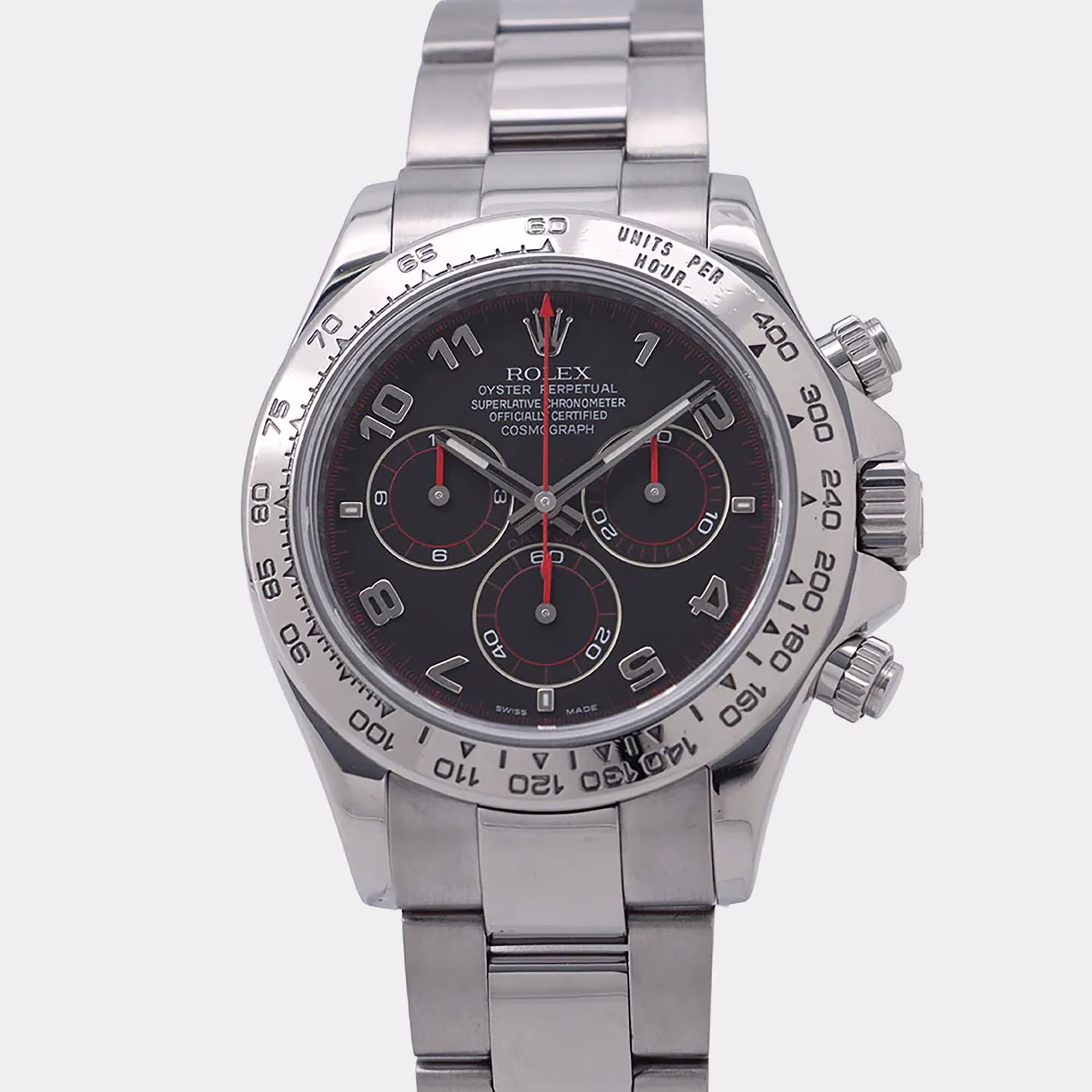 Pre Owned Rolex Cosmograph Daytona 116509 Black 18K White Gold Automatic Men's Watches 40mm
