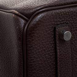 Hermes Cacao Togo Leather Palladium Hardware Birkin 35 Bag