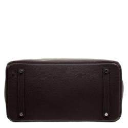 Hermes Cacao Togo Leather Palladium Hardware Birkin 35 Bag