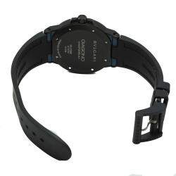 Pre Owned Bvlgari Diagono Magnesium Ceramic Navy Blue Dial Watch 41MM