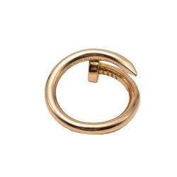 Pre Owned Cartier Juste Un Clou Rose Gold Ring Size 53