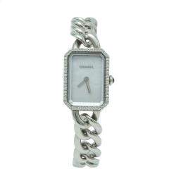 مملوكة مسبقًا Chanel Premiere White Mother of Pearl Diamond Stainless Steel Women's Small Watch 22 X 16 MM
