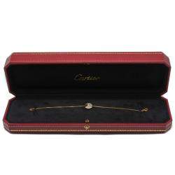 Pre Owned Cartier White Mother of Pearl Amulette Yellow Gold Bracelet