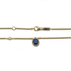 Boucheron Serpent Boheme XS Lapis Lazuli Yellow Gold Diamond Necklace