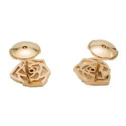 Pre Owned Piaget Rose Gold Diamond Flower Earrings