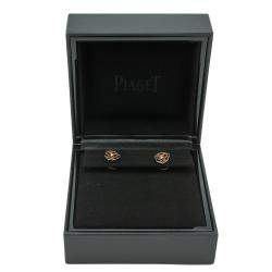 Pre Owned Piaget Rose Gold Diamond Flower Earrings