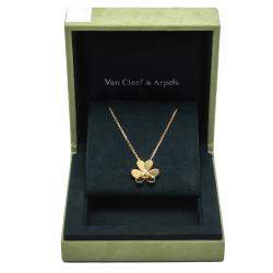 Pre Owned Van Cleef & Arpels Yellow Gold Frivole Diamond Necklace
