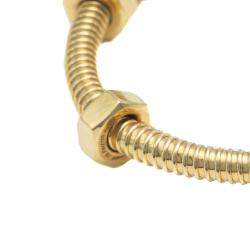Pre Owned Cartier Ecrou Yellow Gold Bracelet Size 15