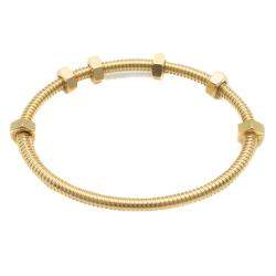Pre Owned Cartier Ecrou Yellow Gold Bracelet Size 15