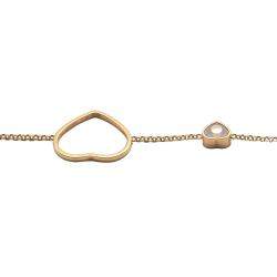 Pre Owned Chopard Rose Gold Happy Hearts Diamond Bracelet